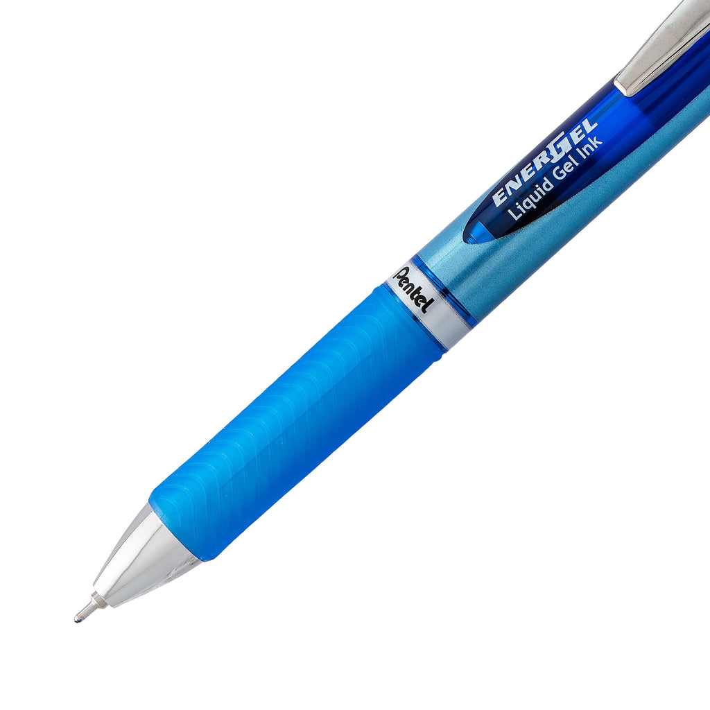EnerGel RTX Retractable Liquid Gel Pen, (0.7mm) Needle Tip, Medium Line, Blue Ink