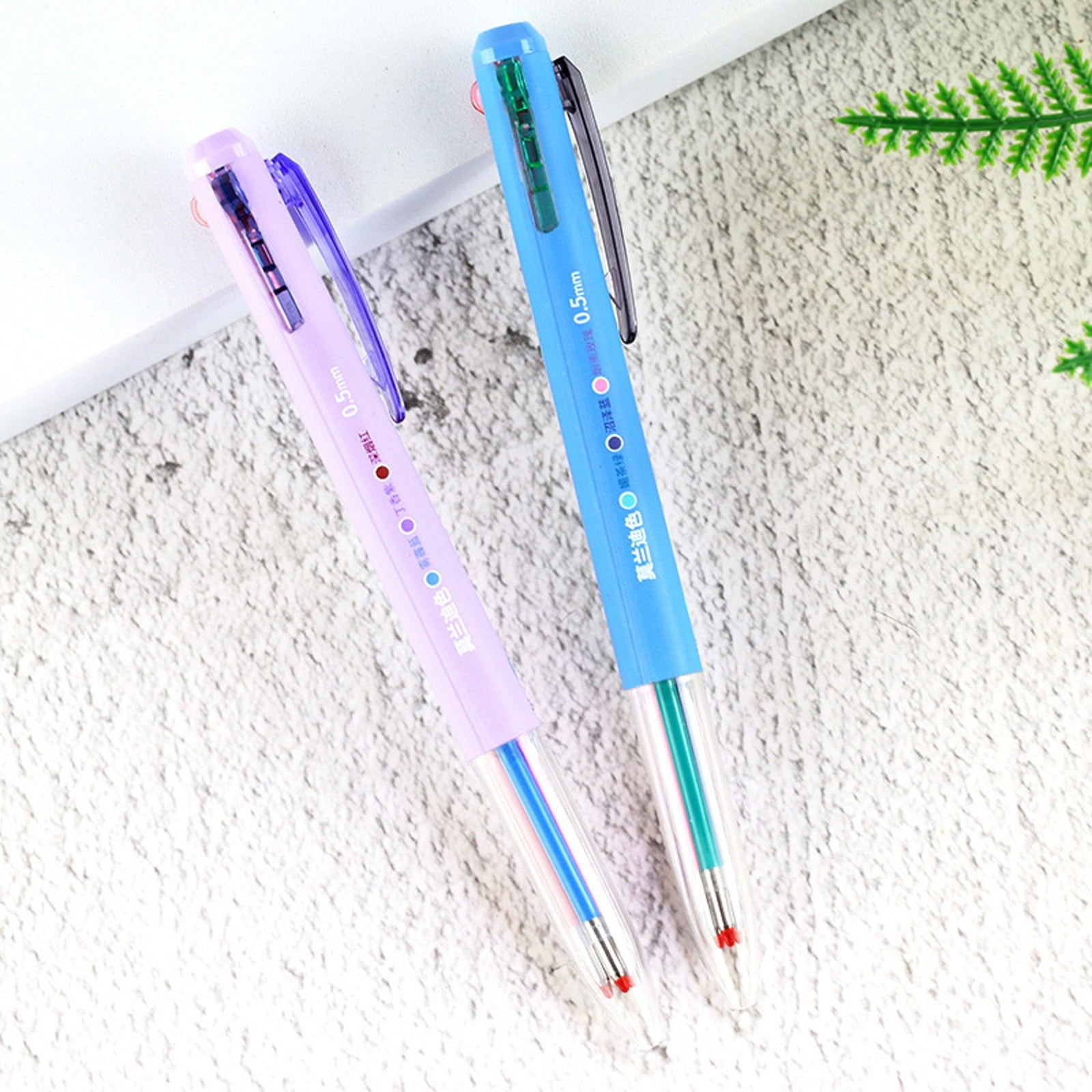 30 PCS Multicolor Pen, 0.5mm Colored Pens, 3-in-1 Multicolor Ink Pens, 18 Colors Retractable Ink for Office Supplies