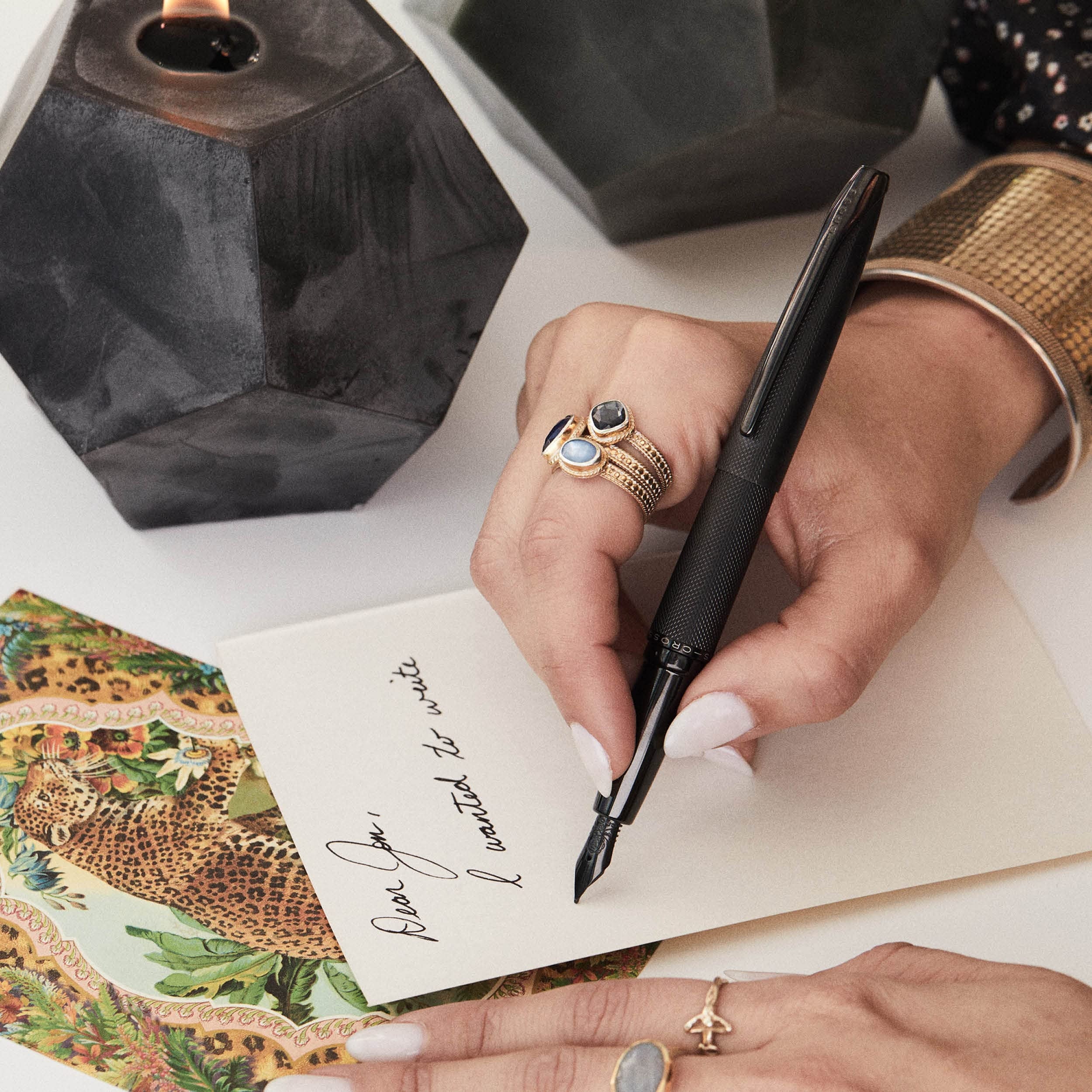 Cross ATX Refillable Ballpoint Pen, Medium Ballpen, Includes Premium Gift Box - Brushed Chrome