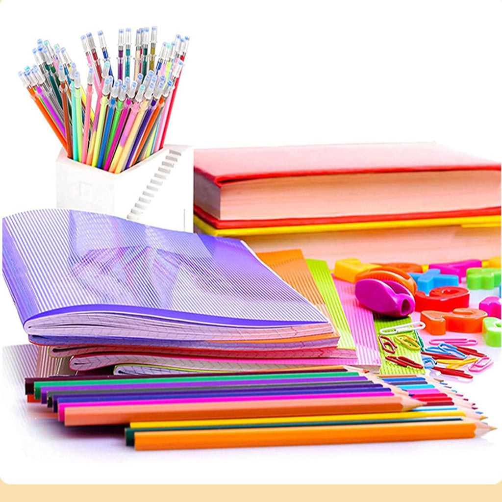 AQITTI Soft Grip Glitter Gel Pens, 10Ml 2.5Mm Ink Cartridge, Set Of 12 Unique Colors, 48 In Total