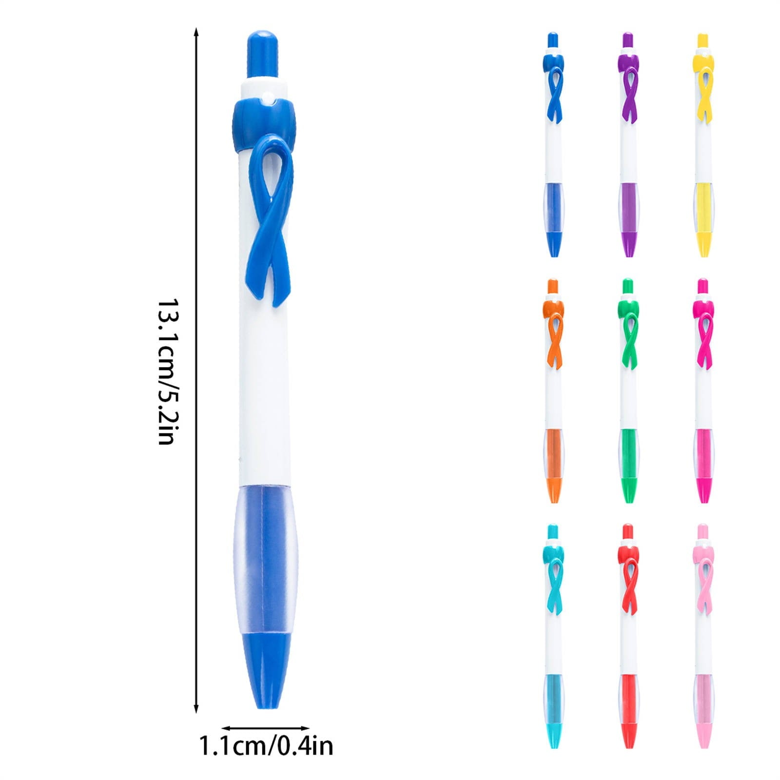 Awareness Mini Pens (10-Pack) - Custom Engraved Promotional Pens for Events, Conferences & Health Campaigns (Compact & Portable) | Ballpoint Pens, Cxui Pens Bulk Pink