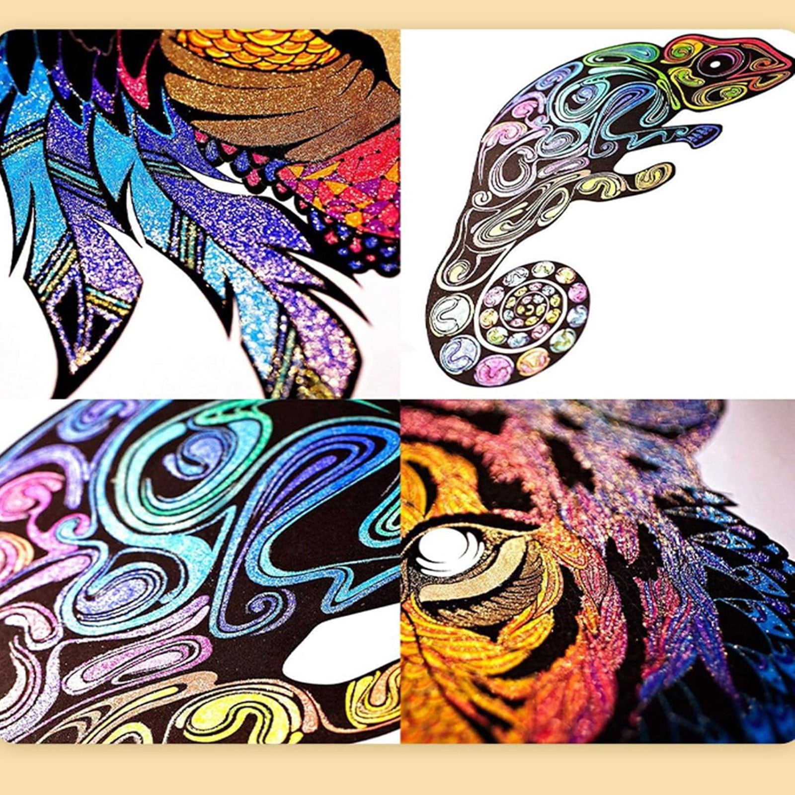 AQITTI Soft Grip Glitter Gel Pens, 10Ml 2.5Mm Ink Cartridge, Set Of 12 Unique Colors, 48 In Total