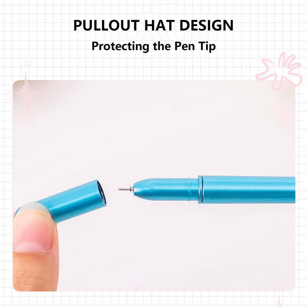 Darzheoy Feather Ballpoint Pens Black Ink Natural Feather Quill Ballpoint Pen for Office, Retro Quill Writing Wedding Sign Pen