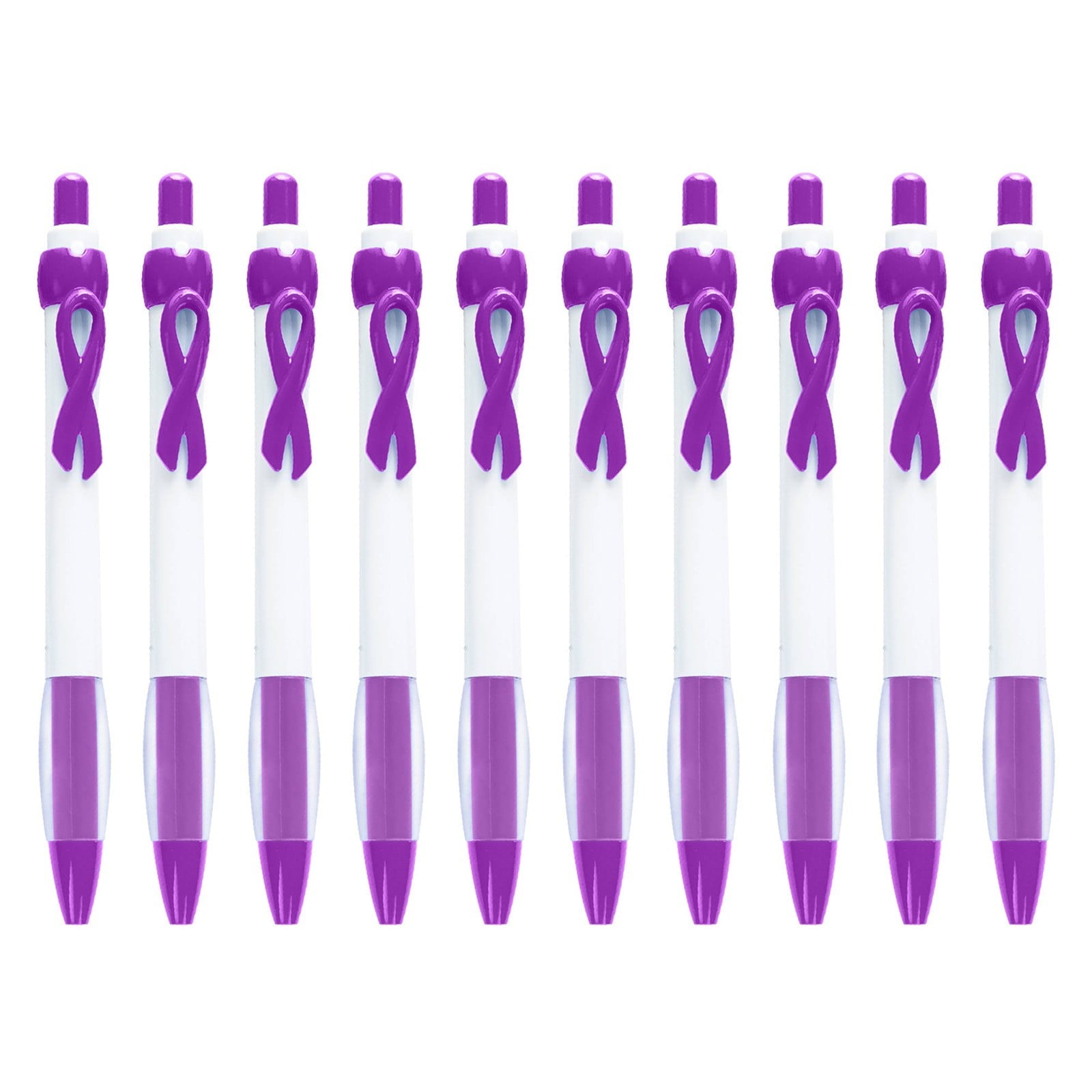 Awareness Mini Pens (10-Pack) - Custom Engraved Promotional Pens for Events, Conferences & Health Campaigns (Compact & Portable) | Ballpoint Pens, Cxui Pens Bulk Pink